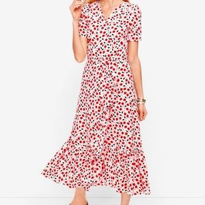 Talbots Pink Cottagecore Prairie Dress Size 14W